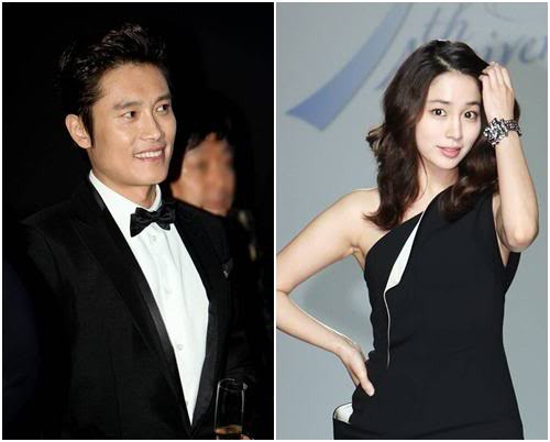 Lee Byun Hun và vợ Lee Min Jung.