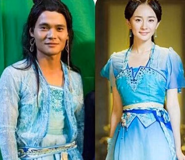 Đóng thế cho Dương Mịch trong bộ phim truyền hình đình đám "Cổ kiếm kỳ đàm" là một nam cascadeur có ngoại hình khác xa một trời một vực với cô.