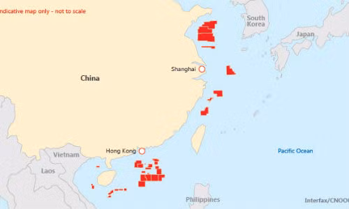 Các lô dầu khí được Trung Quốc mời thầu năm 2014.