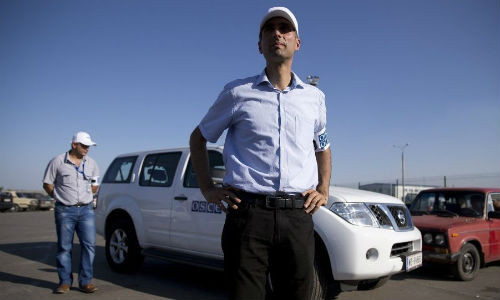 Quan sát viên OSCE ở miền đông Ukraine.