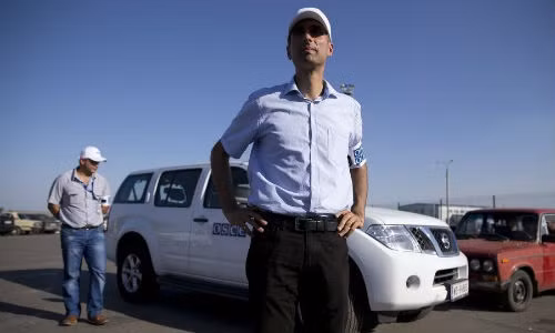 Quan sát viên OSCE ở miền đông Ukraine.