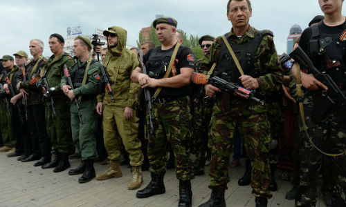 Tình nguyện viên quốc tế trong lực lượng ly khai Ukraine.