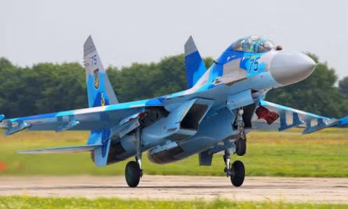 Máy bay chiến đấu Su-27 của Không quân Ukraine.