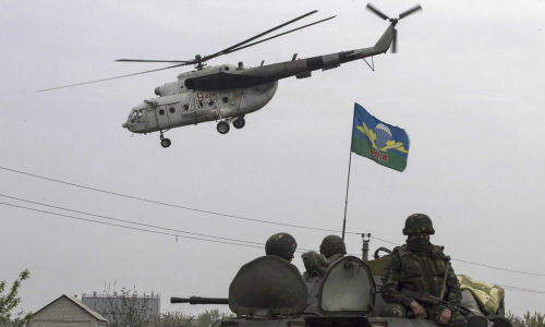 Trực thăng quân sự của Ukraine ở miền đông.