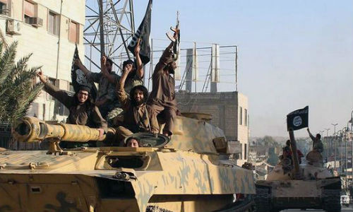 Phiến quân IS ở Syria.