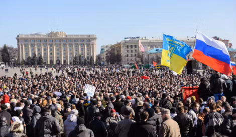 Biểu tình lại diễn ra ở Kharkov. Ảnh minh họa.