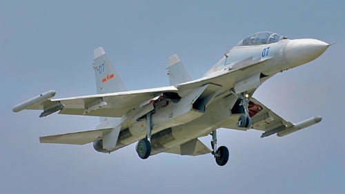 Máy bay chiến đấu Su-30 của Trung Quốc.