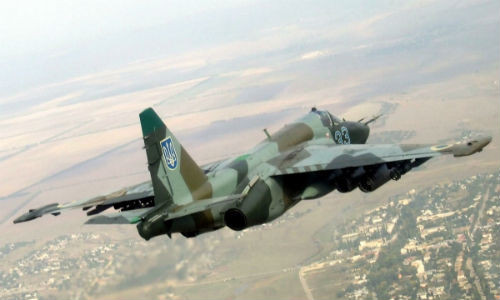 Máy bay chiến đấu Su-25 của Ukraine.