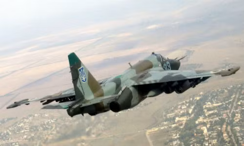Máy bay chiến đấu Su-25 của Ukraine.