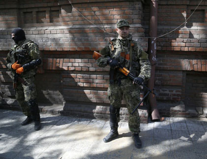 An ninh thắt chặt tại Slavyansk sau khi xảy ra cuộc tấn công vào một điểm kiểm soát của người biểu tình tại thành phố này.