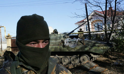 Binh sĩ Ukraine ở một căn cứ miền đông.