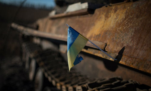 Xe tăng Ukraine ở miền đông.