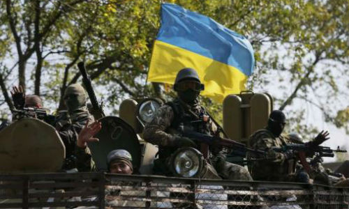 Quân đội Ukraine ở Donetsk.