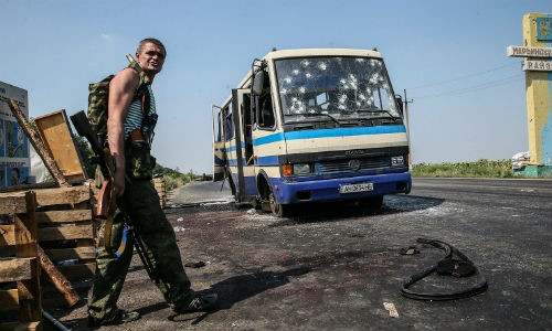 Chiến binh ly khai ở Donetsk.