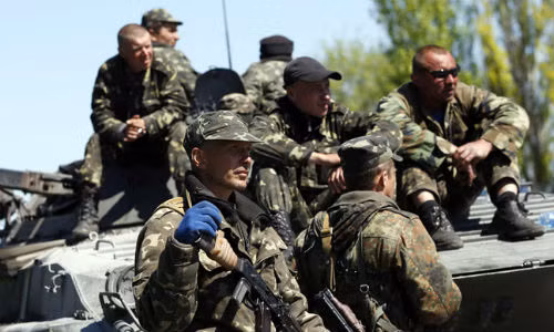 Quân đội Ukraine ở miền đông.