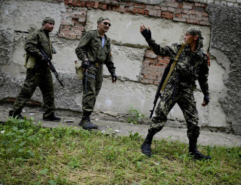 Lực lượng dân quân tự vệ miền đông Ukraine.