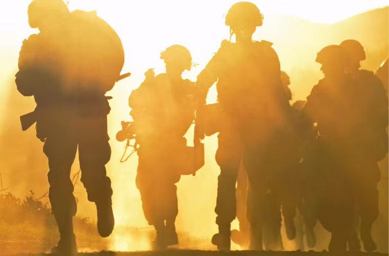 Lực lượng Hải quân đánh bộ Nga có khẩu hiệu :"Nơi nào có chúng tôi, nơi đó có chiến thắng".