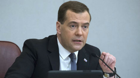 Thủ tướng Nga Dmitry Medvedev.