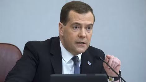 Thủ tướng Nga Dmitry Medvedev.