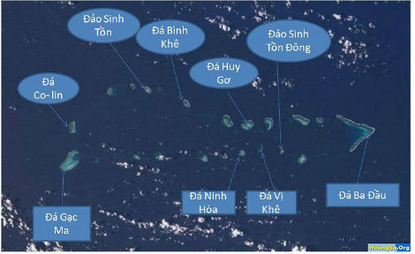 Cụm đảo Sinh Tồn thuộc quần đảo Trường Sa.