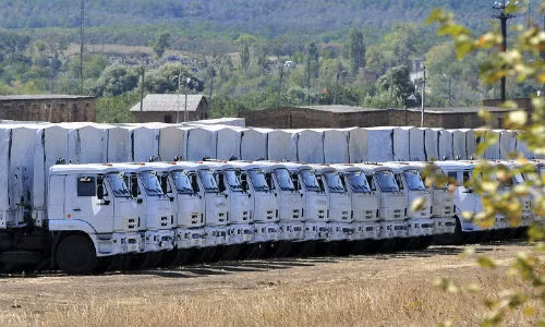 Đoàn xe cứu trợ của Nga.