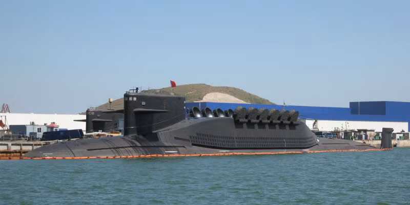Tàu ngầm hạt nhân Type 094 lớp Tấn của Trung Quốc.