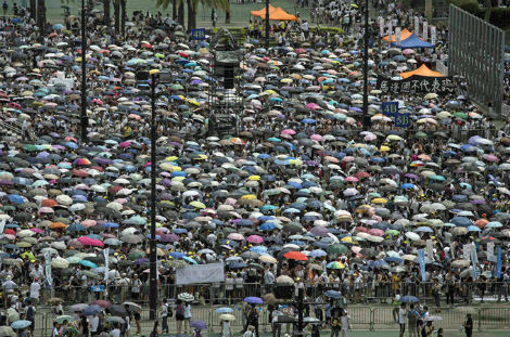 Người Hồng Kông biểu tình.