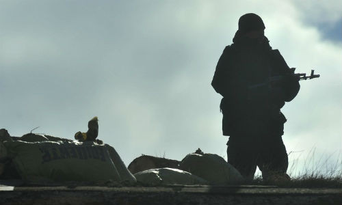 Binh sĩ lực lượng ly khai miền đông Ukraine.