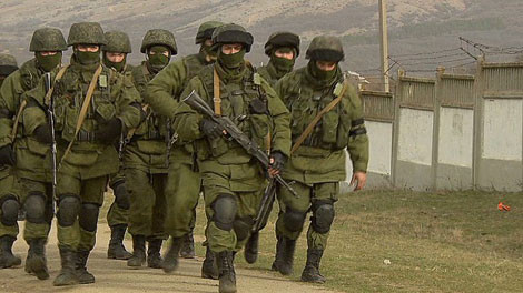 Binh sĩ Nga trong chiến dịch sáp nhập Crimea.