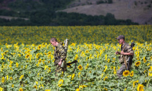 Quân nhân lực lượng ly khai ở miền đông.