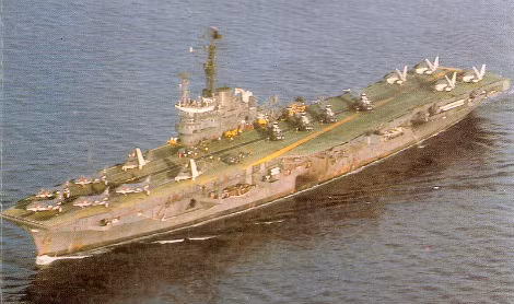 Tàu sân bay INS Vikrant năm 1984.