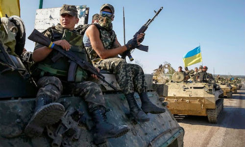 Quân đội Ukraine ở miền đông.