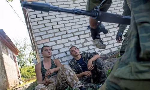 Quân nhân Ukraine ở miền đông: ảnh minh họa.