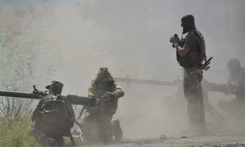 Binh sĩ Quân đội Ukraine ở miền đông.