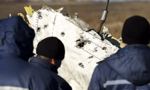 Mảnh vỡ của máy bay MH17.