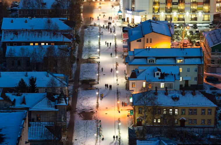 Thành phố Arkhangelsk cũng sở hữu vẻ đẹp rung động lòng người.