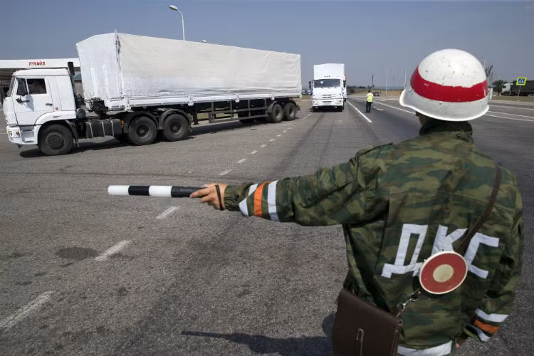 Đoàn xe khởi thành từ Moscow vào ngày 12/8.