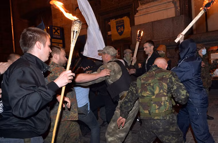 Hai bên đã có xô xát tại đây.