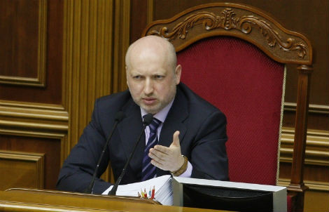 Tổng thống lâm thời Ukraine Alexander Turchinov.