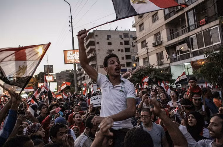 Người biểu tình tại Cairo, Ai Cập năm 2013.