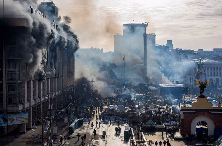 Phong trào biểu tình của phe đối lập tại Quảng trường Độc lập Kiev năm 2014.