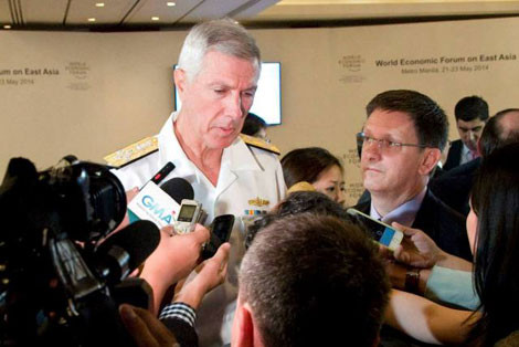 Đô đốc Samuel Locklear III, tư lệnh Bộ chỉ huy Thái Bình Dương của Quân đội Mỹ.