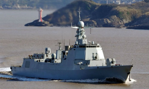 Tàu khu trục Type 052D Changsha của Hải quân Trung Quốc.