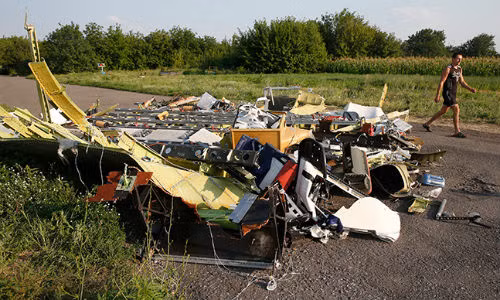 Mảnh vụ MH17 ở miền đông Ukraine.