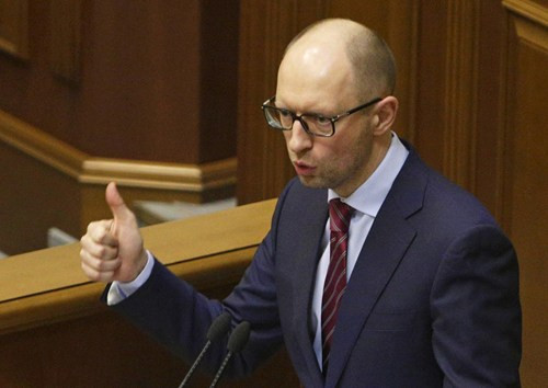 Thủ tướng Ukraine Yatsenyuk.