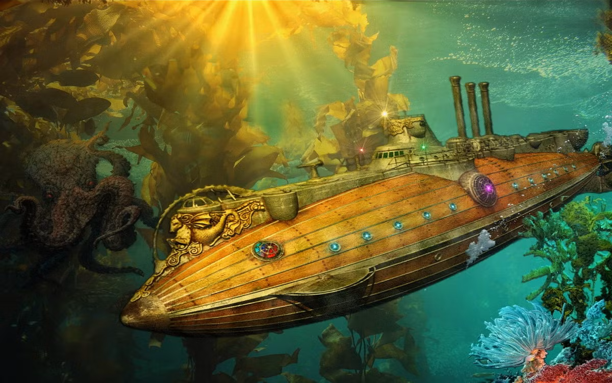 Có lẽ, đây là lý do mà nhà văn Jules Verne (1828-1905) đã lấy tên Nautilus để đặt cho chiếc tàu ngầm của thuyền trưởng Nemo trong các tác phẩm văn học hư cấu nổi tiếng là "Hai vạn dặm dưới đáy biển" và "Hòn đảo bí mật". Ảnh: WallpaperSafari.