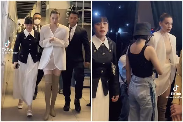 Hà Hồ mê những chiếc váy như quấn khăn để giấu vòng 2 Ha Ho me nhung chiec vay nhu quan khan de giau vong 2