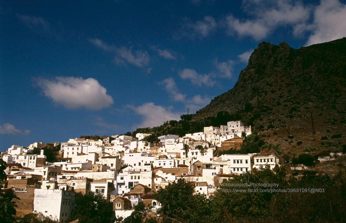 Một góc của Chefchauen, thành phố nằm phía Nam Tetouan.