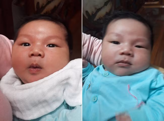 Em be so sinh chao doi voi can nang ky luc 7,1kg, gio ra sao?