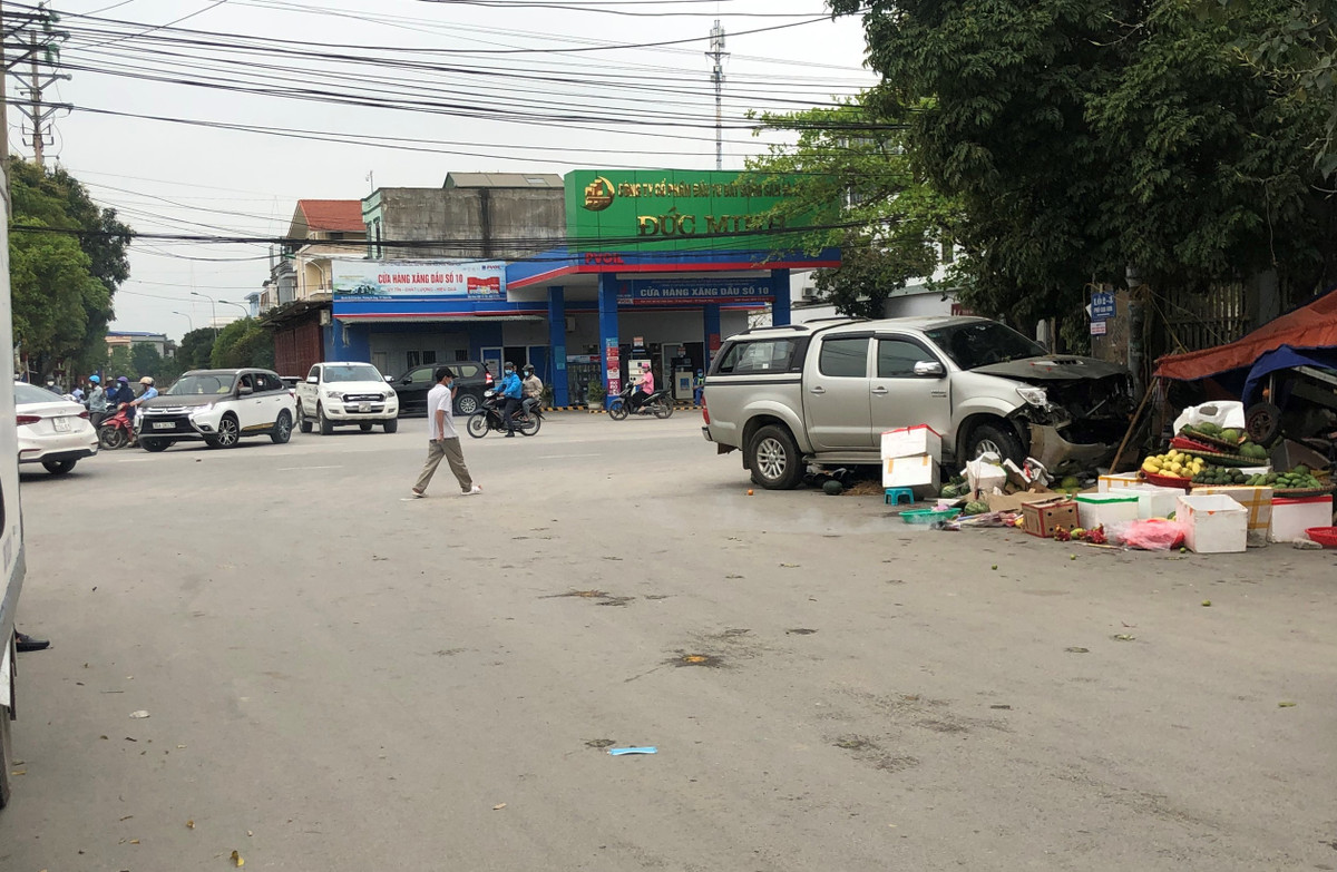 Vị trí xảy ra tai nạn là ngã tư tuyến đường thuộc phố Cao Sơn, phường An Hưng, TP Thanh Hóa. Ảnh CTV